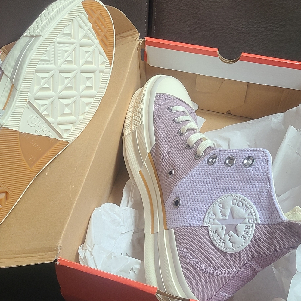 Converse High-Top Sneakers in Lavender